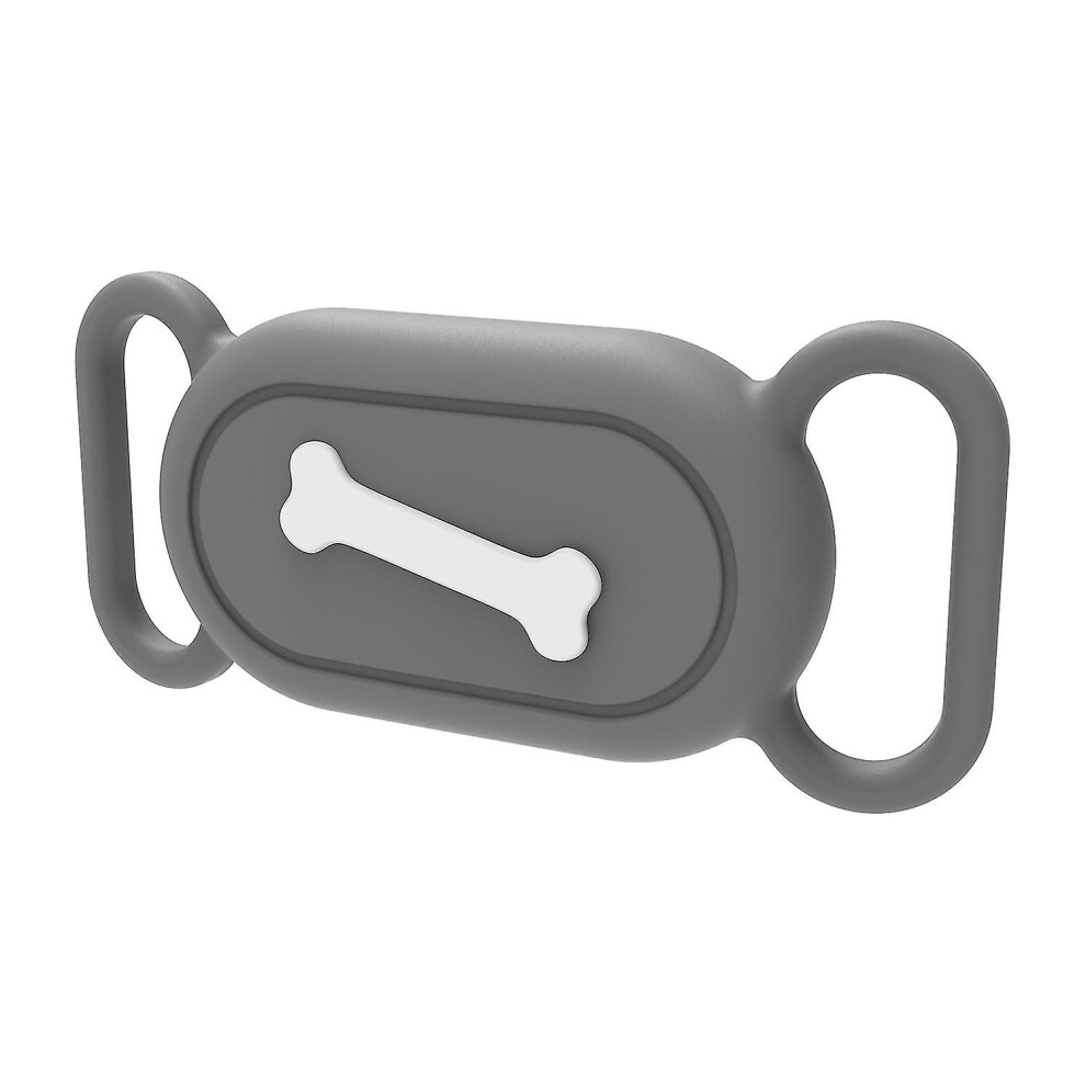 Kikidex (Paw Pattern Grey, One Size) Silicone Cover Suitable For Samsung Galaxy Smarttag 2 Bluetooth Tracker Protective Case Suitable For Pet Dog / Cat-C6