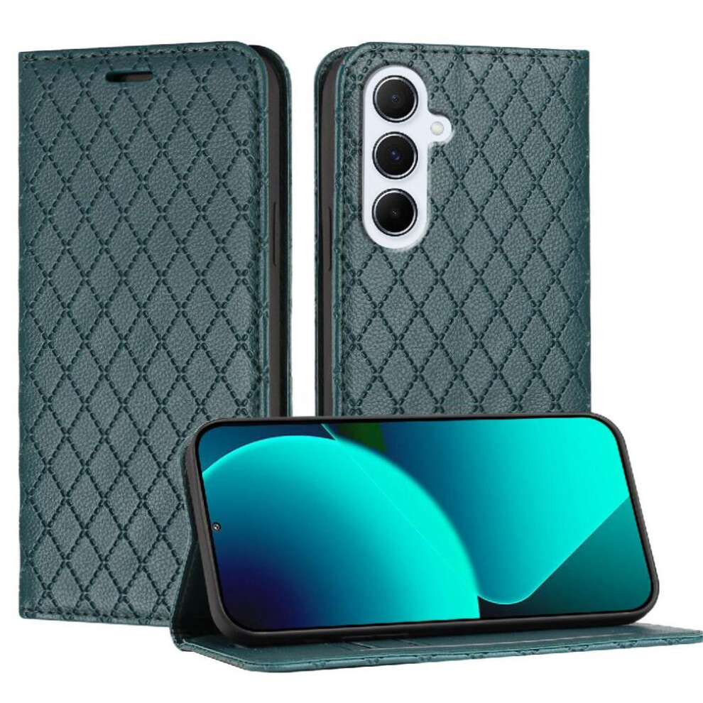 (Green) Case For Samsung Galaxy A16 4G/5G Business Card Slots Holder Wallet Flip Magnetic Shell Green 764563564101