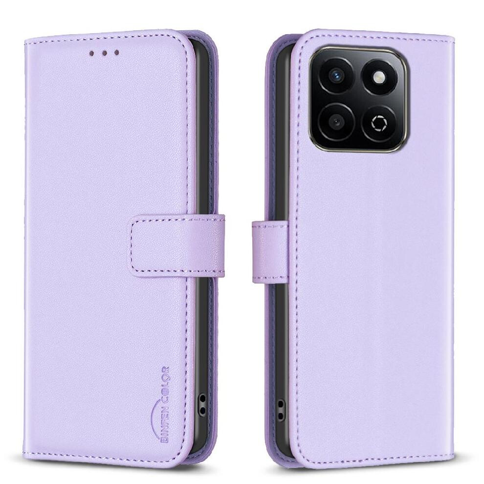 ( Violet) Flip Case For Honor 200 Smart 5G Multi-Color Wallet Multi Card Slot Business Leather Case Light 764563564705