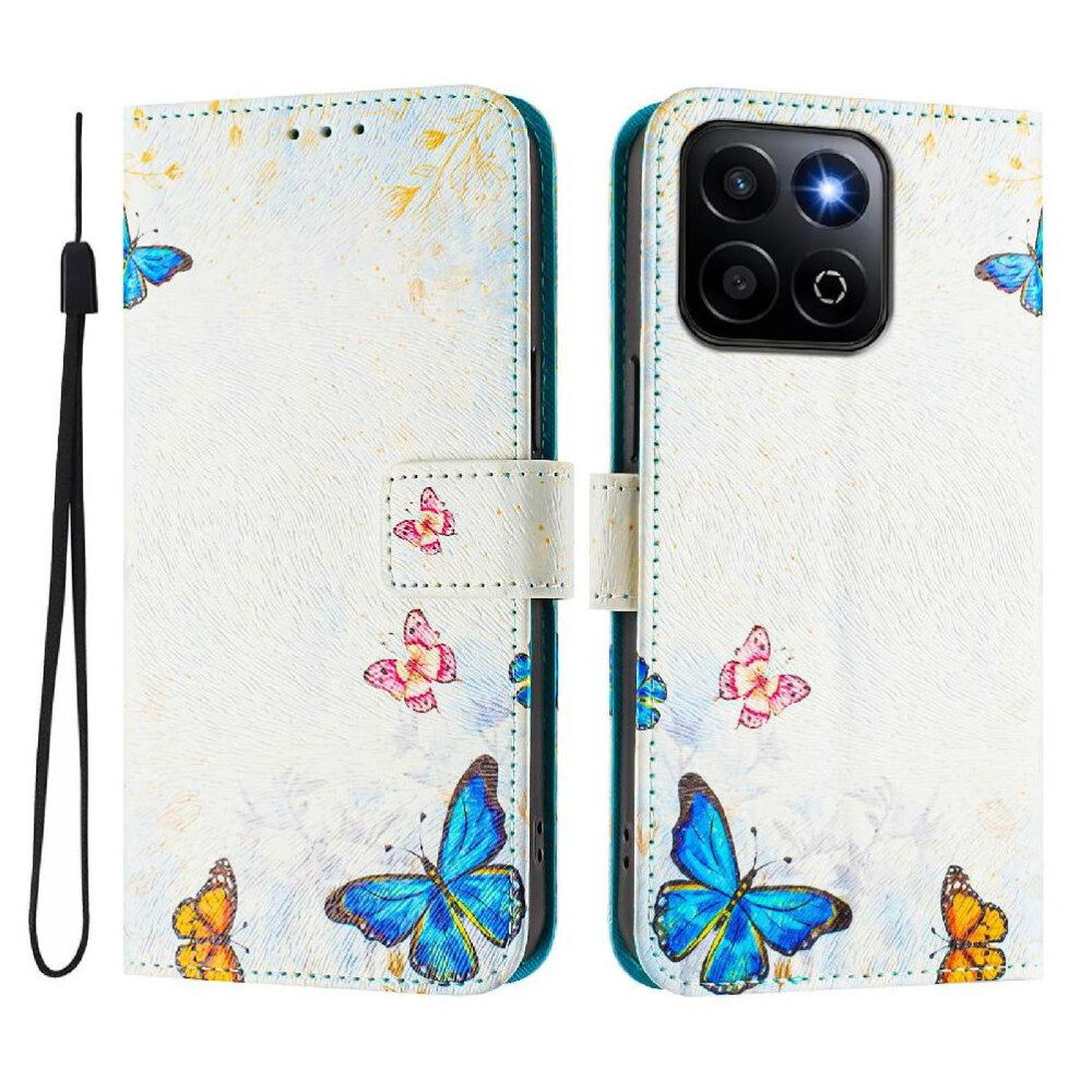 (Ohter) Compatible With Honor 200 Smart 5G Case Wallet With Credit Slot Pattern Flip Cover Pu Leather 764563567195