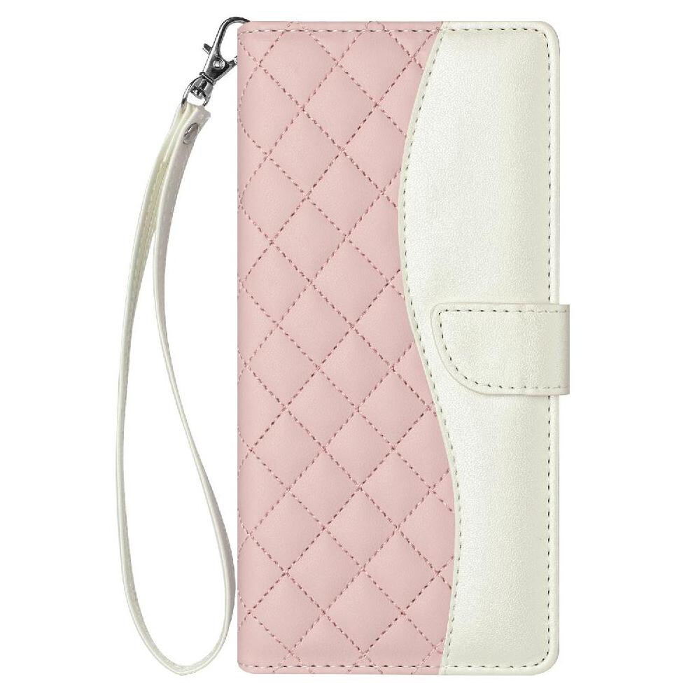 Photos - Case  Flip  for iphone X Card Slots Holder Wrist Strap Magnetic Wallet Protection Light Color(Pink)