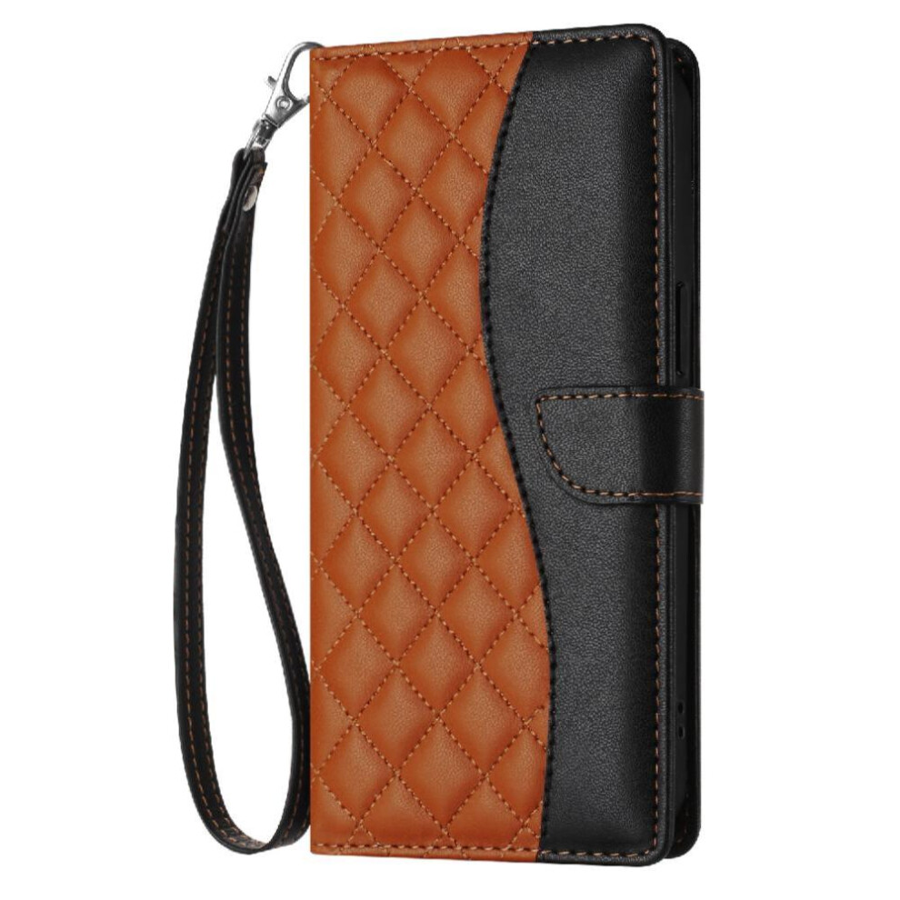 (Brown) Flip Case For Iphone 6S Plus Card Slots Holder Wrist Strap Magnetic Pu Leather Wallet Protection Brown 764563570607
