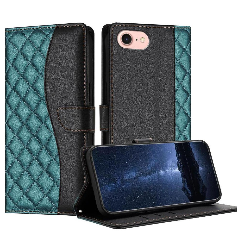 (Green) Flip Case For Iphone 6S Pu Leather Magnetic Wallet Protection Card Slots Holder Wrist Strap Green 764563570676