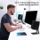 Desktop Speaker Stands Metal with Vibration Absorption for Small and Medium 7