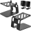 Desktop Speaker Stands Metal with Vibration Absorption for Small and Medium 4