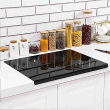 Black Acrylic Cutting Board with Lip, Size 17.7X13.7 Inch, No-Scratches, Kitchen, for Kitchen