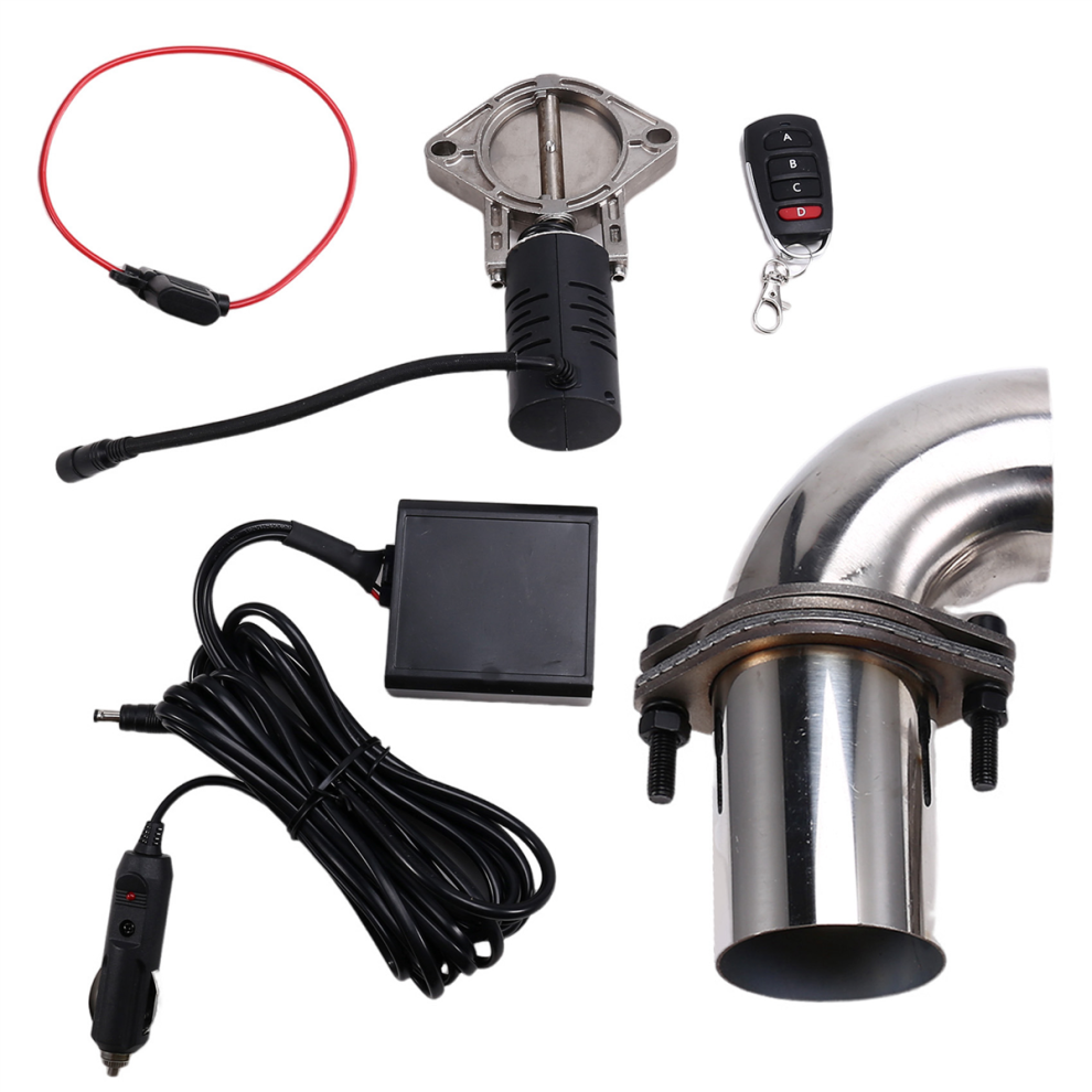 Exhaust Valve Muffler Cutout Kit Electric Pipe Set Wireless Remote Control System 63Mm 4851999642681