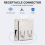 10 peças de conector USB tipo A fêmea com solda reta 10