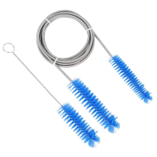 Diametro spazzola 15 mm 19 mm - Spazzola per la pulizia del tubo CPAP - Adatta alla maggior parte dei tipi di tubo (blu)
