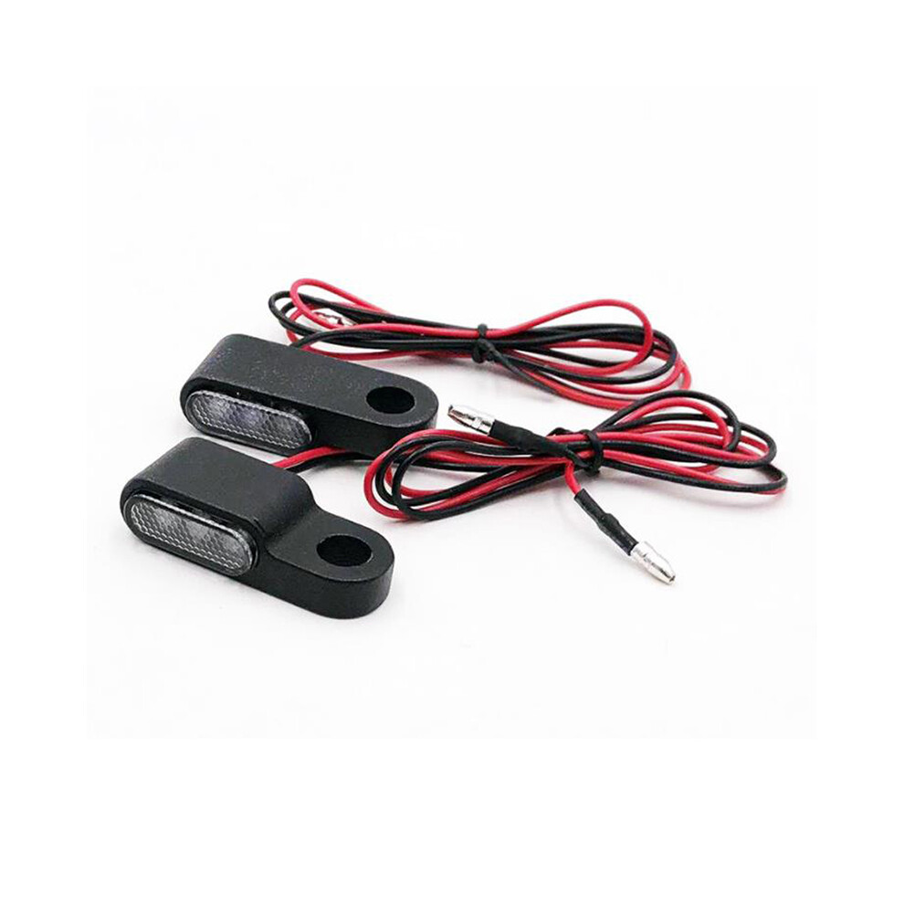 2Pcs 12V Motorcycle Indicators Led Turn Signal Handlebar Lamp Blinker, Mount, Light/Amber/Black 4851999659382