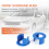 Car Front Subframe Polyurethane Insert Kit Suspension Bushing for V70 II XC70 2000 Up to 2008 6