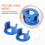 Car Front Subframe Polyurethane Insert Kit Suspension Bushing for V70 II XC70 2000 Up to 2008 7