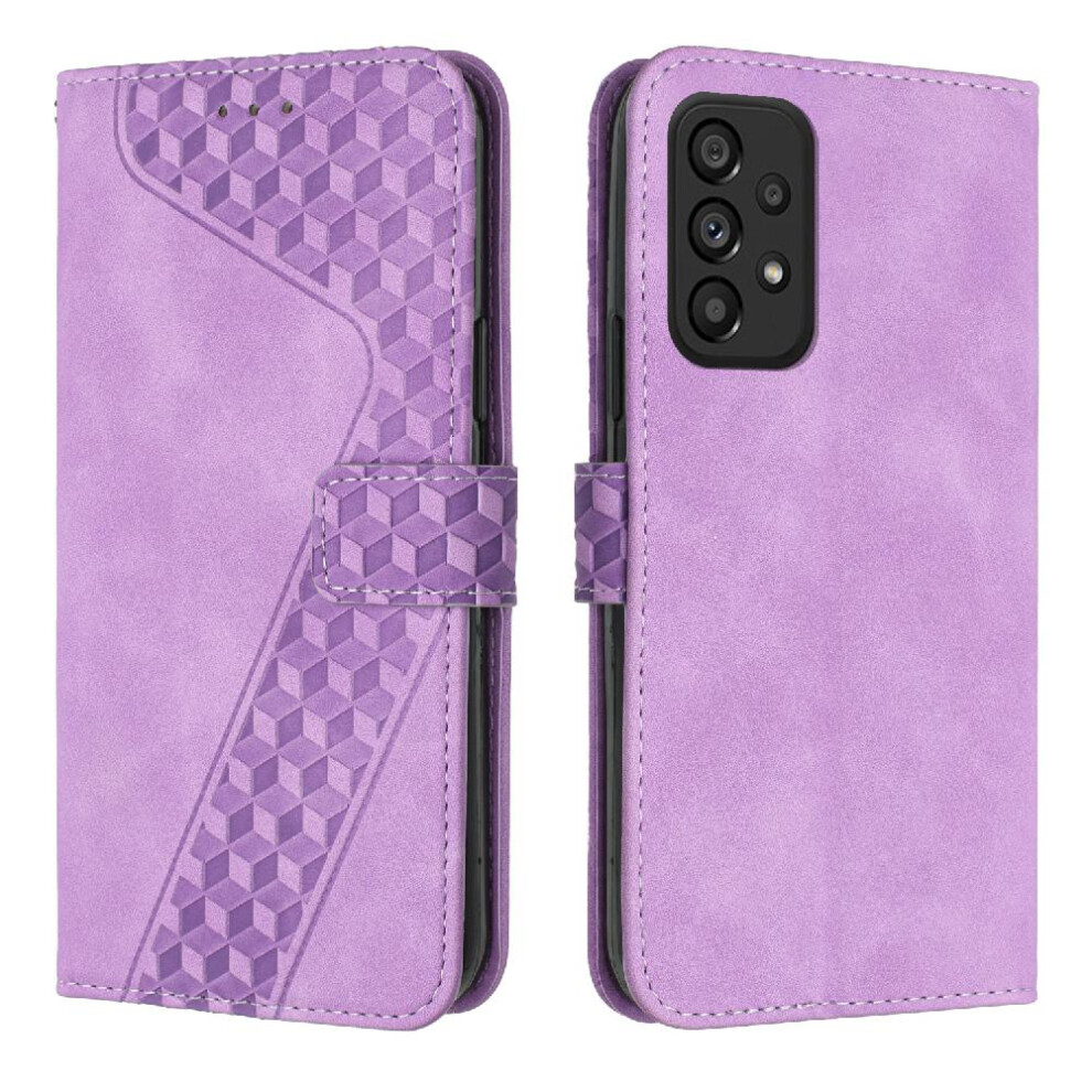 (Purple) Phone Case For Samsung Galaxy A53 5G Kickstand Flip Folio Magnetic Wallet Card Slots Cover Purple 764563576906