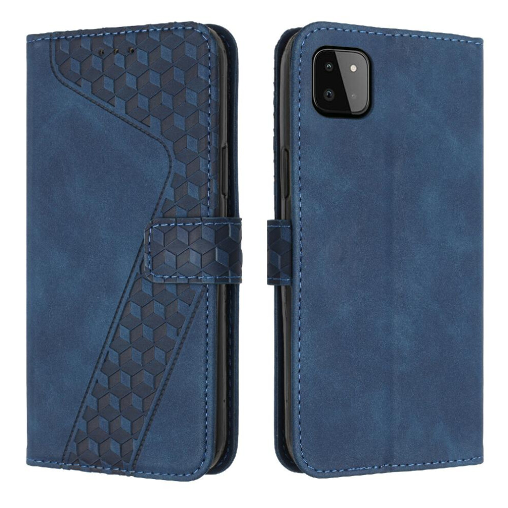 (Blue) Phone Case For Samsung Galaxy A22 5G Card Slots Cover Flip Folio Wallet Magnetic Kickstand Blue 764563577231