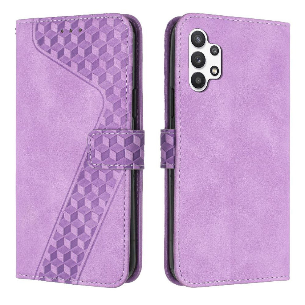 (Purple) Phone Case For Samsung Galaxy A13 4G Wallet Magnetic Card Slots Cover Flip Folio Kickstand Purple 764563577606