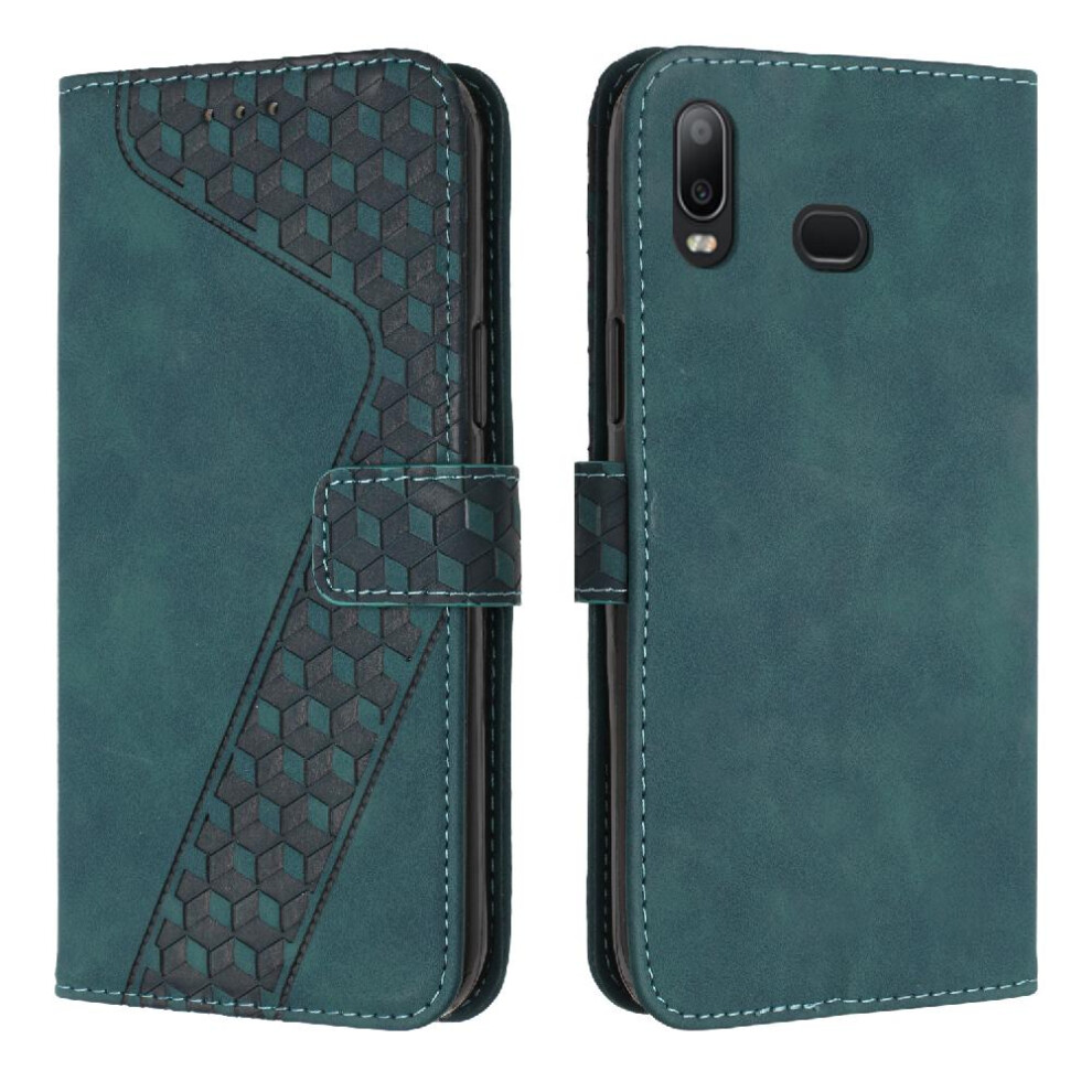(Green) Phone Case For Samsung Galaxy A10s Kickstand Magnetic Card Slots Cover Wallet Flip Folio Green 764563577729