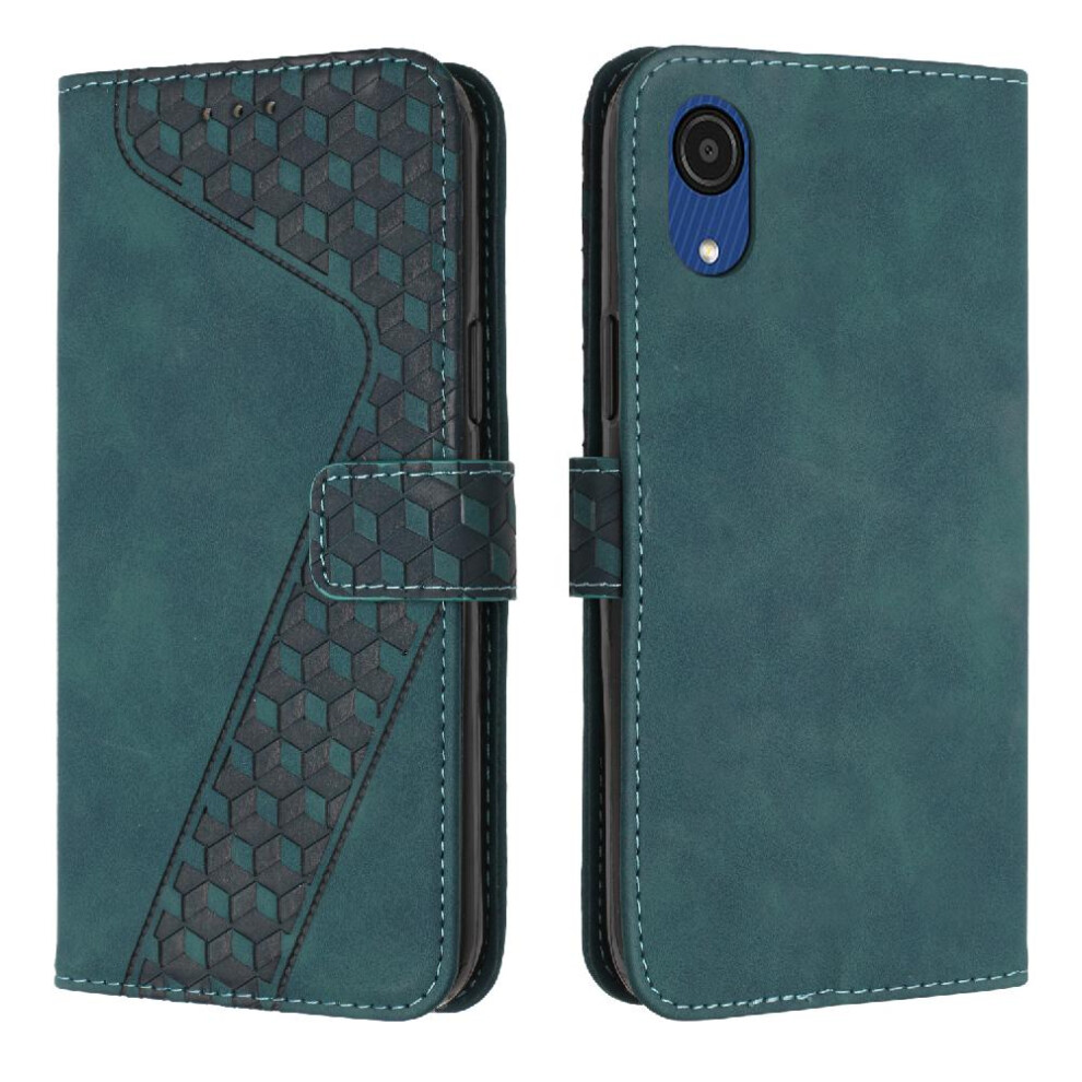 (Green) Phone Case For Samsung Galaxy A03 Core Card Slots Cover Kickstand Flip Folio Magnetic Wallet Green 764563577927