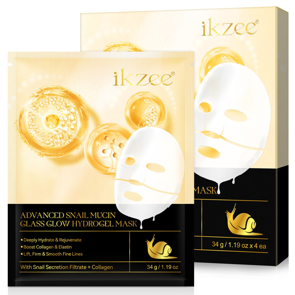 (4p) Snail Collagen Mask Moisturizing and Brightening Gentle All Face Anti-Wrinkle Light Firming 4p