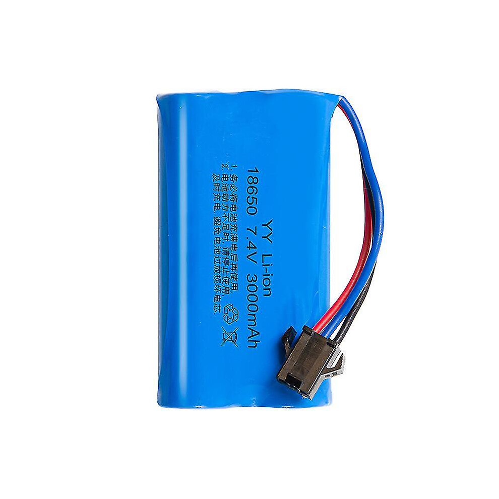 (As Show, One Size) 18650 Lithium Battery 7.4V Sm Connector 3000Mah Toy Remote Control Electric Water Bomb Rechargeable Battery-Hd 4909775992298