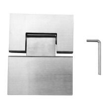 (As show, One size) Glass Shower Door Hinge Replacement Parts Stainless Steel Polished-DT