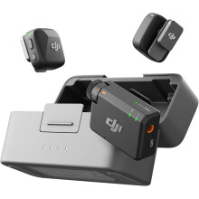 DJI Mic Mini (2 TX + 1 RX + Charging Case), Wireless Microphone for iPhone/Camera/Android