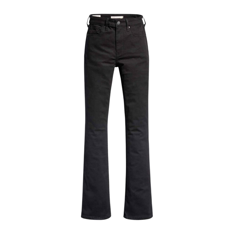 (27S, Black) Levis Womens/Ladies 725 Night Is Black High Rise Bootcut Jeans