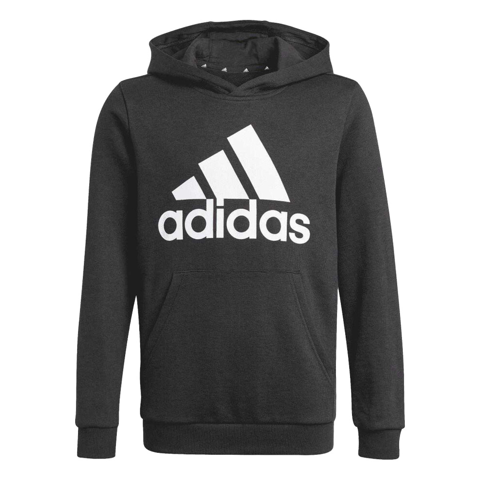 New Adidas Boys (4-5 Years, ) Essentials Big Logo Hoodie Black
