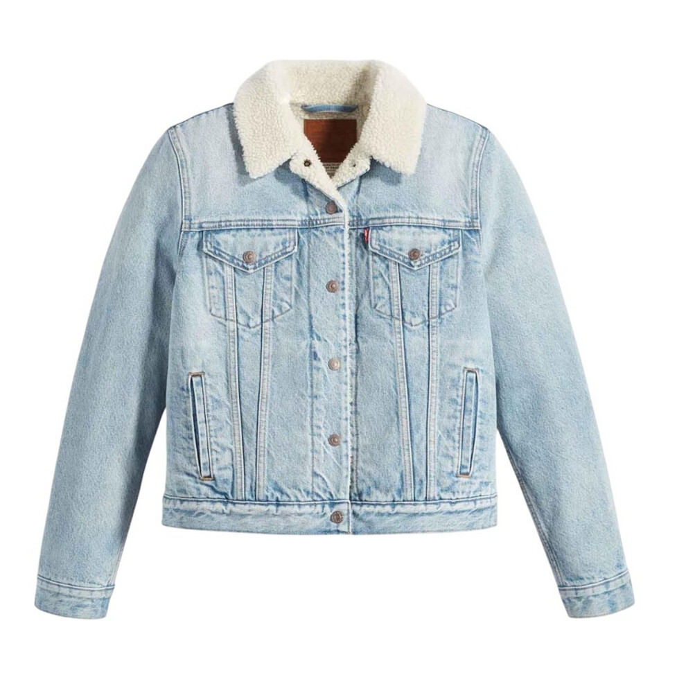 (6 UK, Light Blue) Levis Womens/Ladies Original Sherpa Trucker Jacket