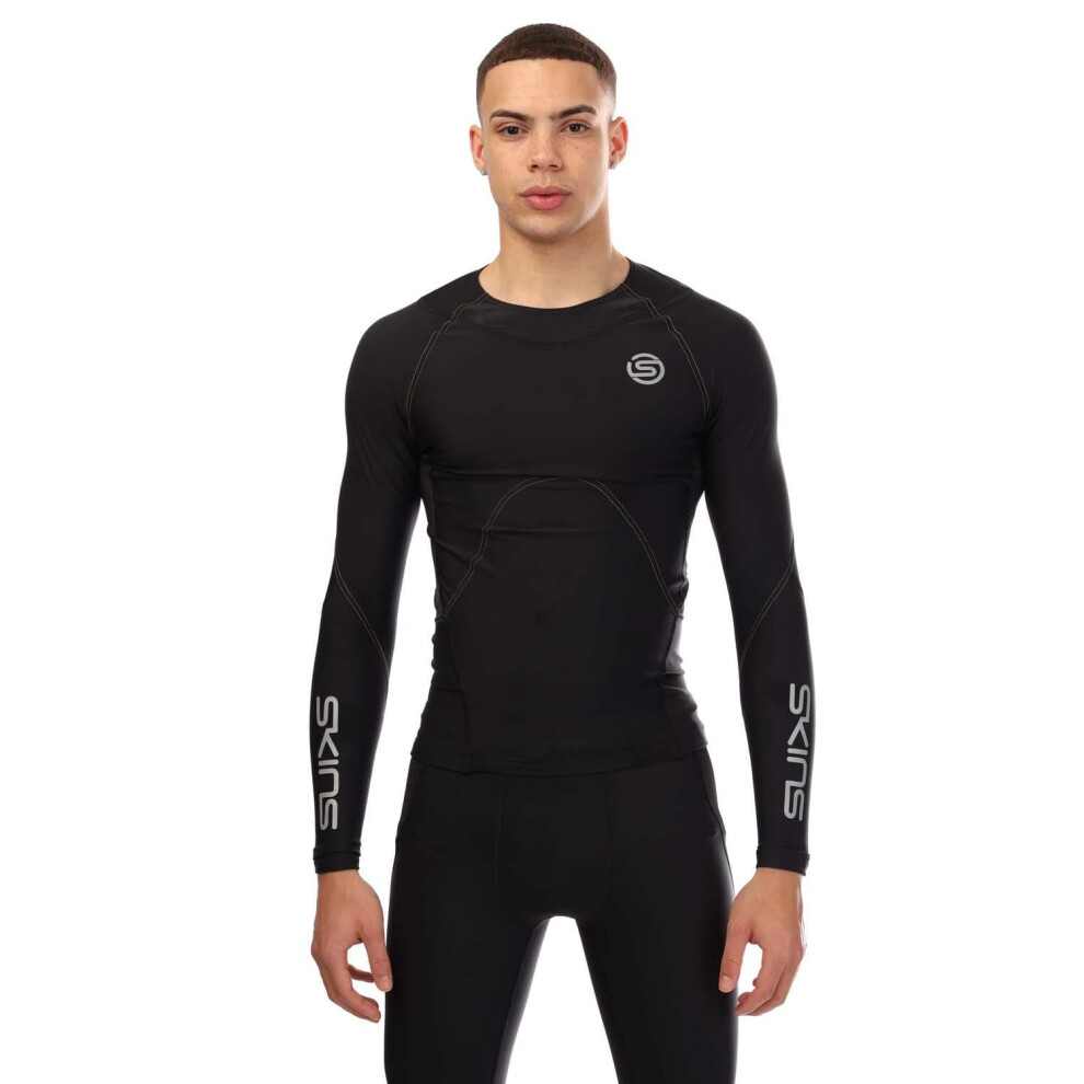 Skins Mens Series-3 Long-Sleeved T-Shirt