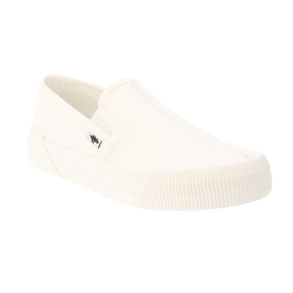 (5 UK, White) Rocket Dog Womens/Ladies Cheery Canvas Slip-on Trainers