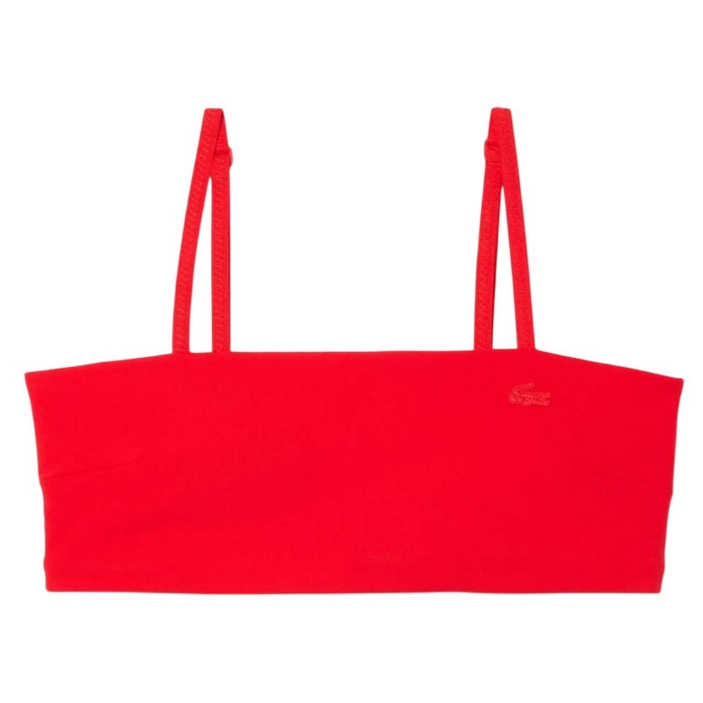 (L, Red) Lacoste Womens/Ladies Technical UV Protection Bralette