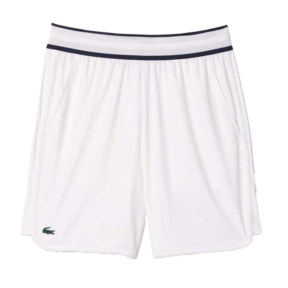 (XXL, White) Lacoste Mens Daniil Medvedev Tennis Shorts
