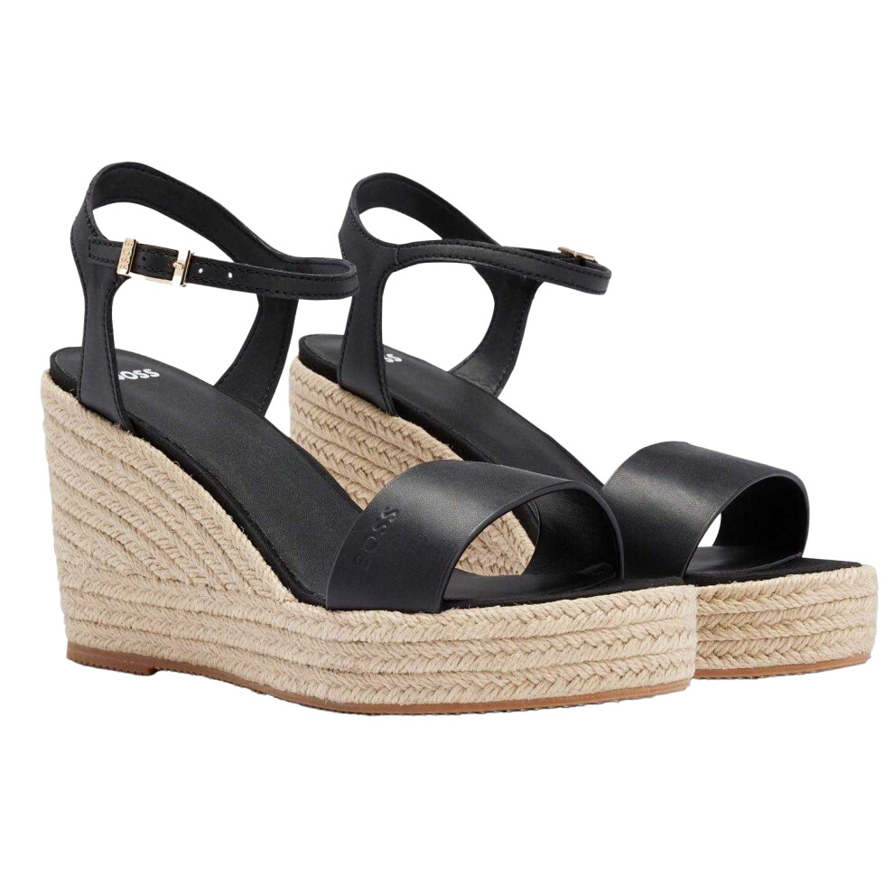 Boss Womens/Ladies Maderia Leather Wedge Sandals