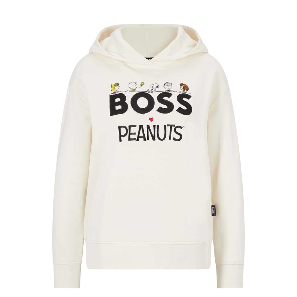 (8 UK, White) Boss Womens/Ladies C_Edelight 7 Peanuts Hoodie