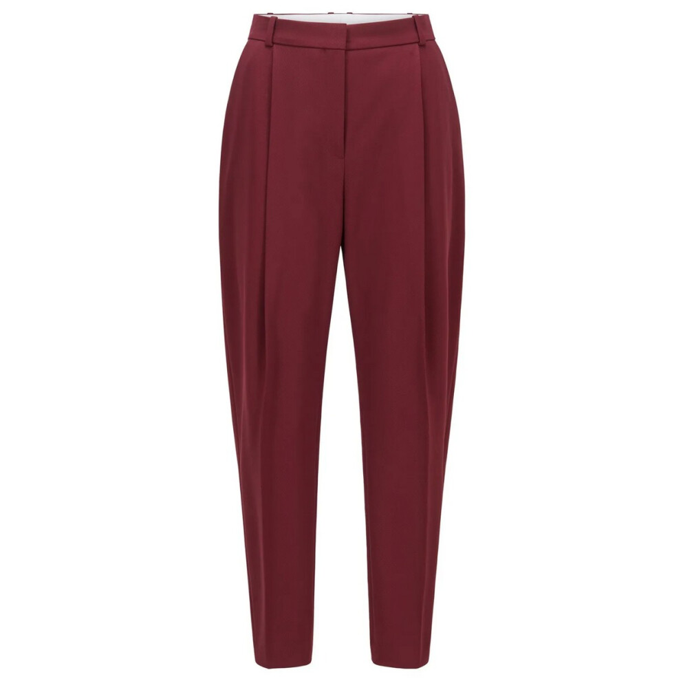 (6 UK, Red) Boss Womens/Ladies Tedah Plain Trousers