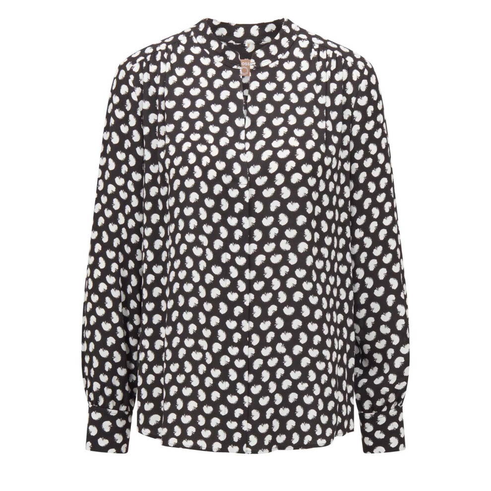(6 UK, Black/White) Hugo Boss Womens/Ladies Banora17 Blouse