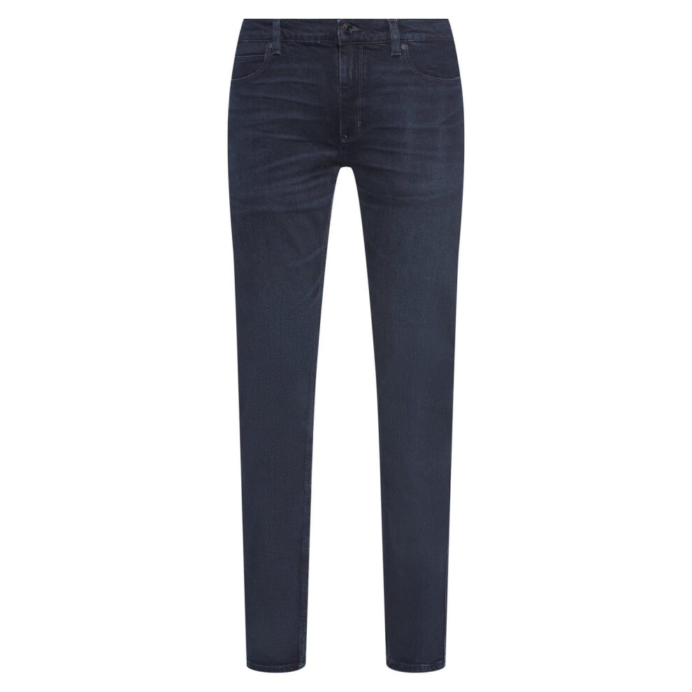 (29R, Dark Blue) Boss Mens Tapered Jeans