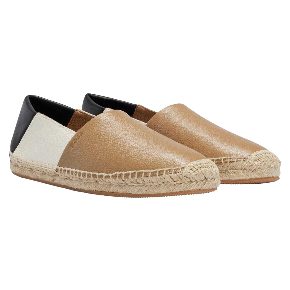 Boss Mens Madeira Colour Block Leather Slip-on Loafers