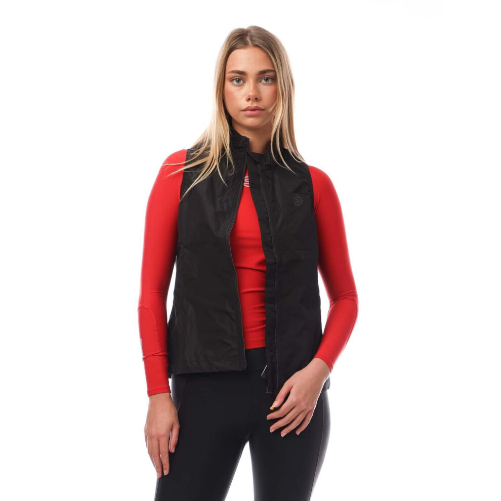 (L, Black) Skins Womens/Ladies Series-3 Running Gilet