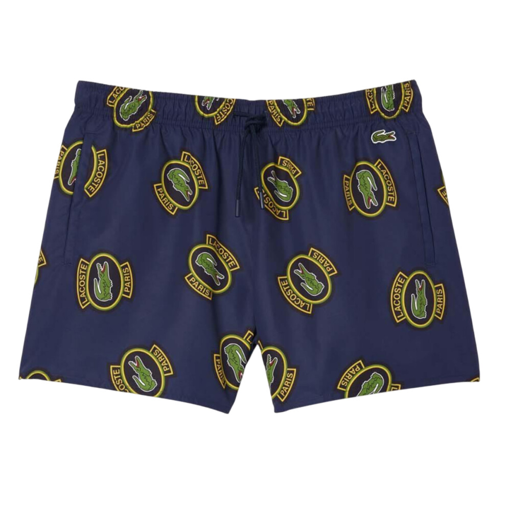 (M, Multicoloured) Lacoste Mens Printed Swim Shorts
