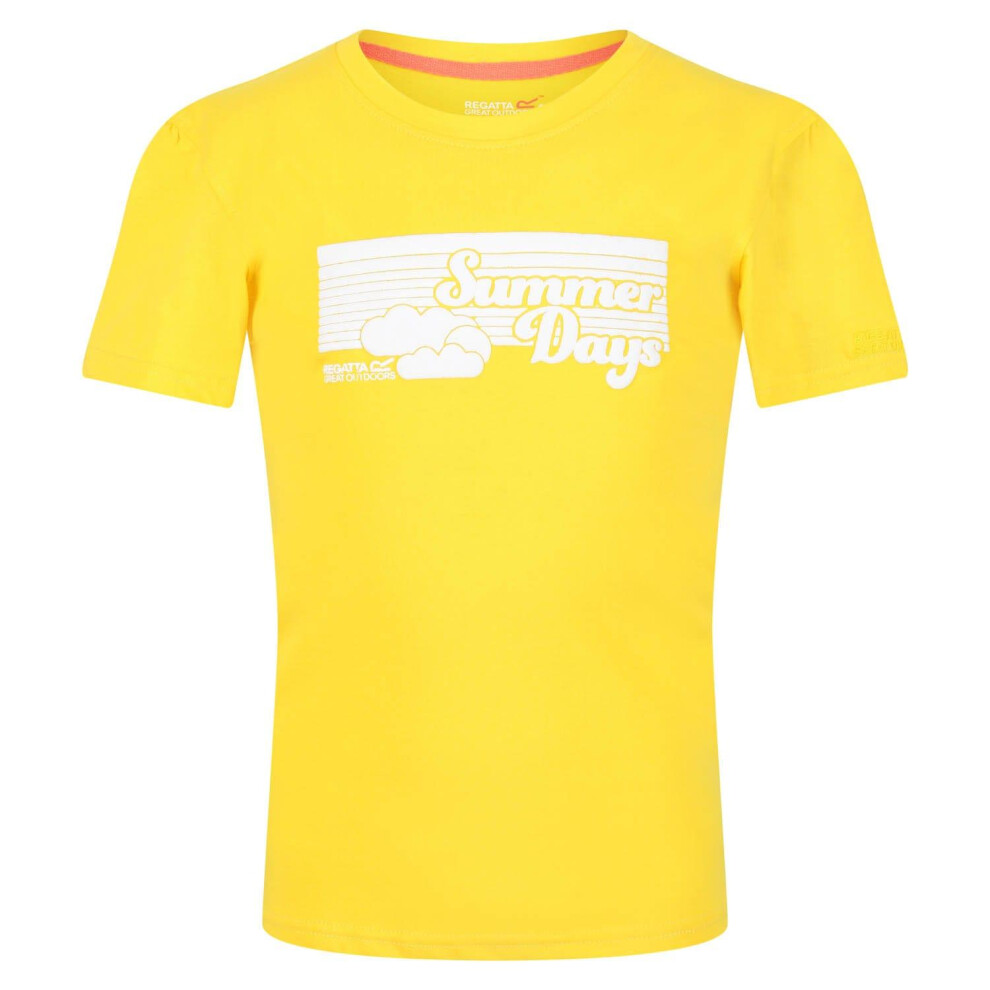 (9-10 Years, Yellow) Regatta Childrens/Kids Bosley V Summer Days T-Shirt