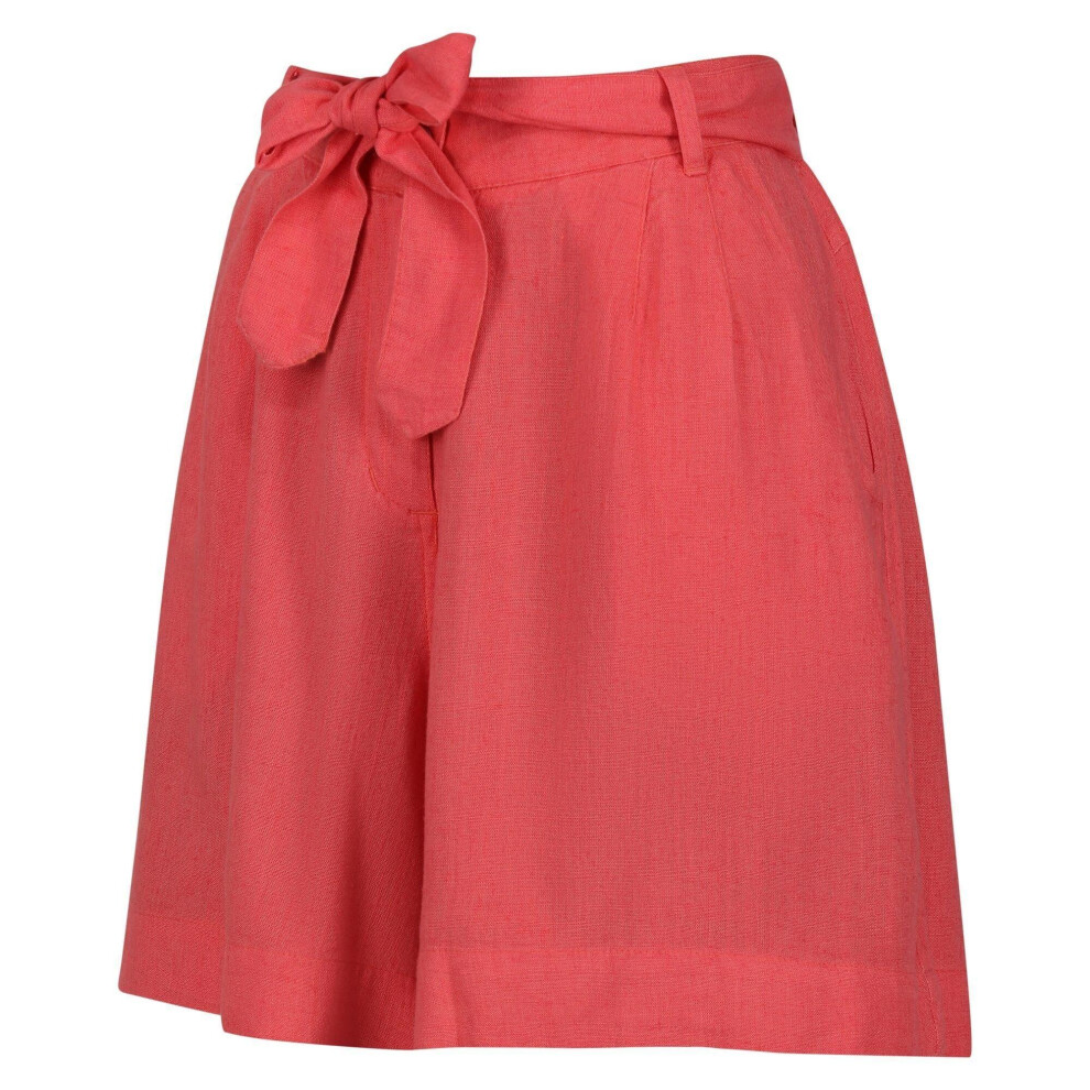 (8 UK, Peach) Regatta Womens/Ladies Sabela Tie Belt Shorts