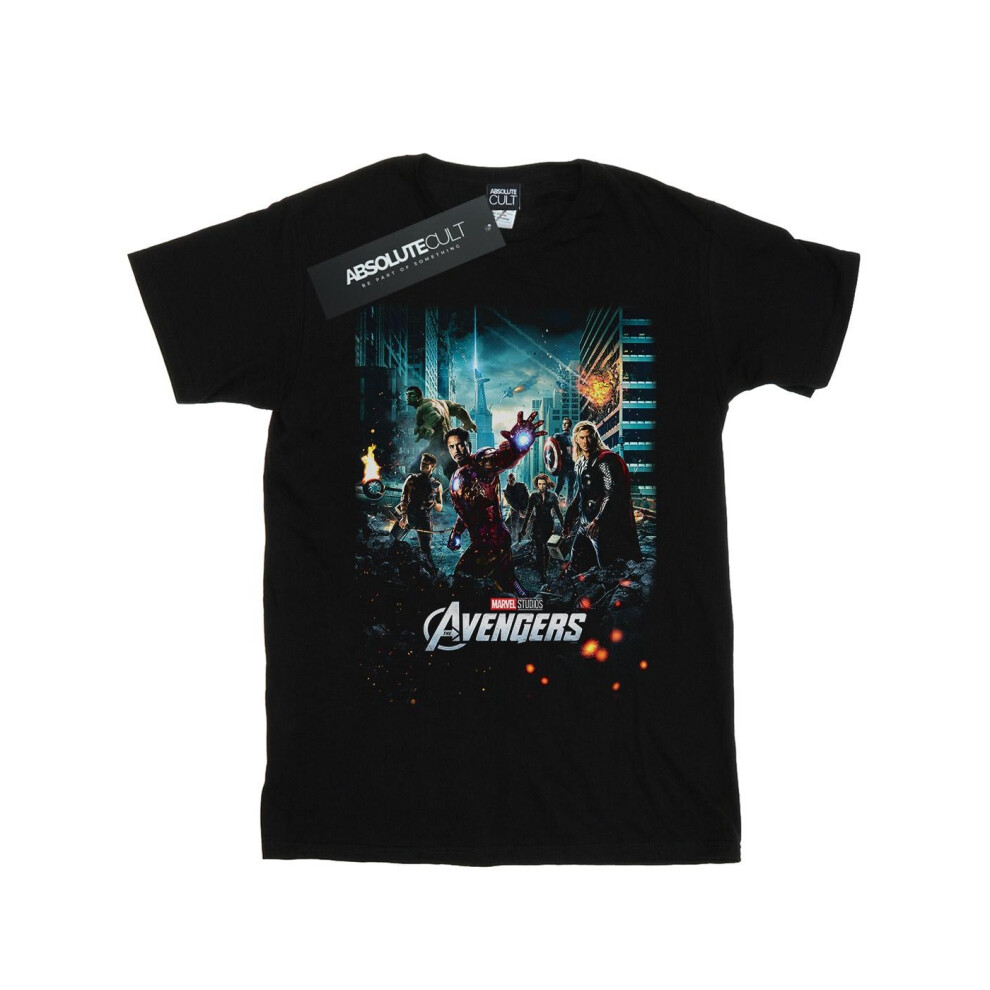 (4XL, Black) Marvel Studios Mens The Avengers Poster T-Shirt