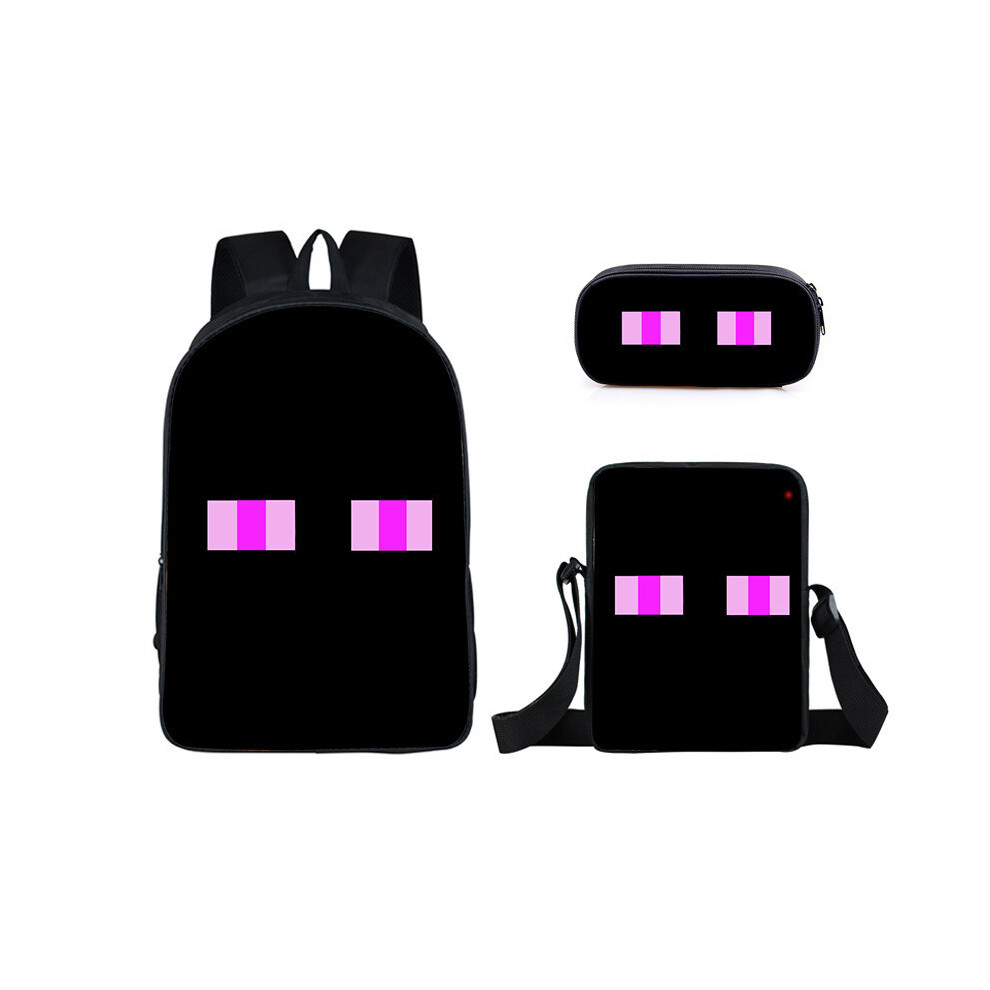 (15) Minecraft Game Cartoon Character Printed Children Capacity Backpack Large-image-OPC-PHHP987-NEW