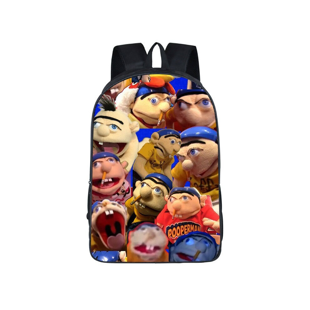 (03) Woodyotime Jeffy Sml Cute Cartoon Pattern Children Backpack Capacity Large