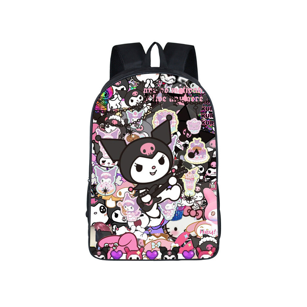 (K2) Girls School Kuromi Bag With Cute Cartoon Printing Design Classes Elementary For-image-OPC-PHHP9SK-NEW