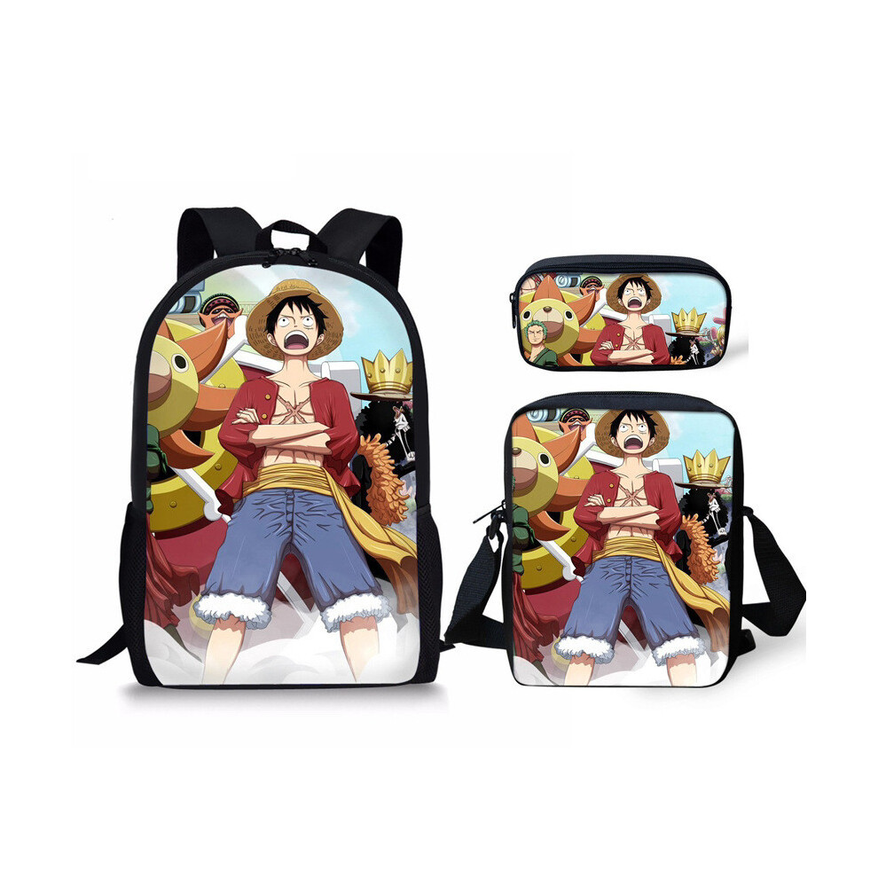 (StyleP) Piece One Printed Character Designs Kids School Bag Pack With Adjustable Straps-image-OPC-PHHPBQ7-NEW