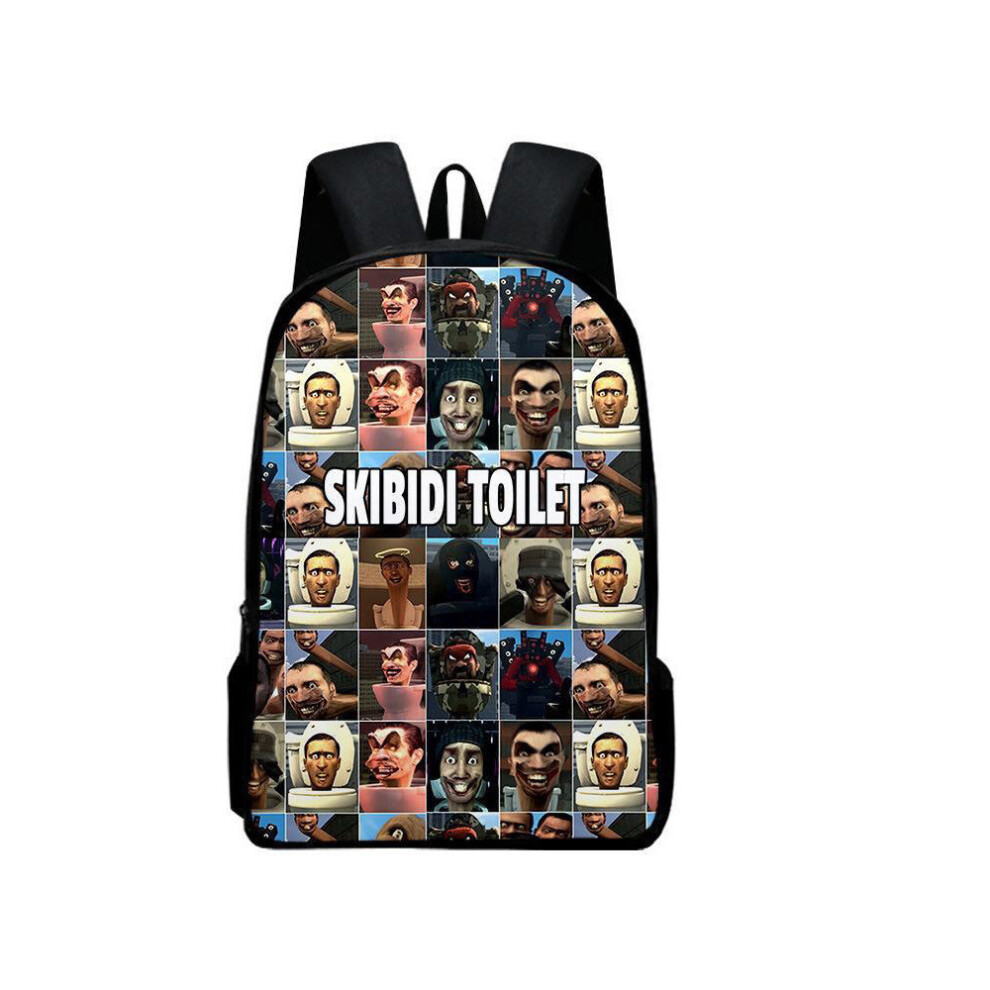 (StyleCC) Skibidi Toilet Character Kids Backpack With Breathable Fabric For Use School