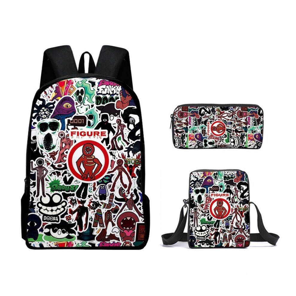 (F) Character Doors Roblox Print Lightweight Kids School Bag For Kids Elementary