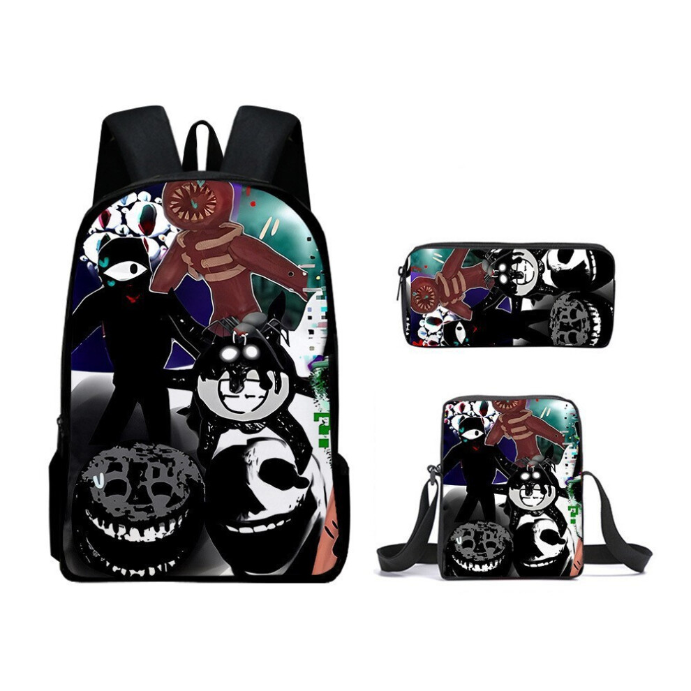 (O) Character Roblox Doors Print Lightweight Kids School Bag Kids Elementary For